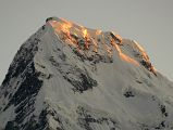 Poon Hill 16 Annapurna South Summit Close Up At Sunrise